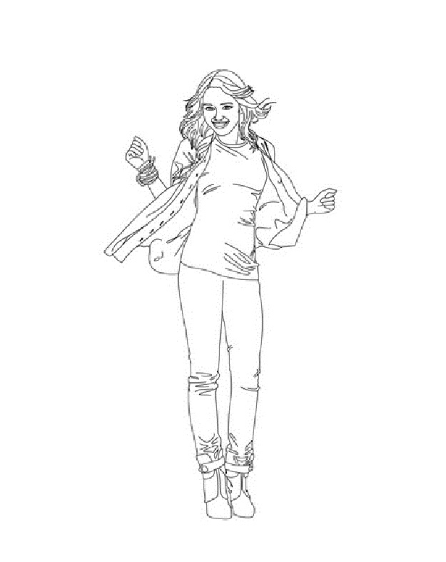 Hannah Montana Printable Coloring Pages