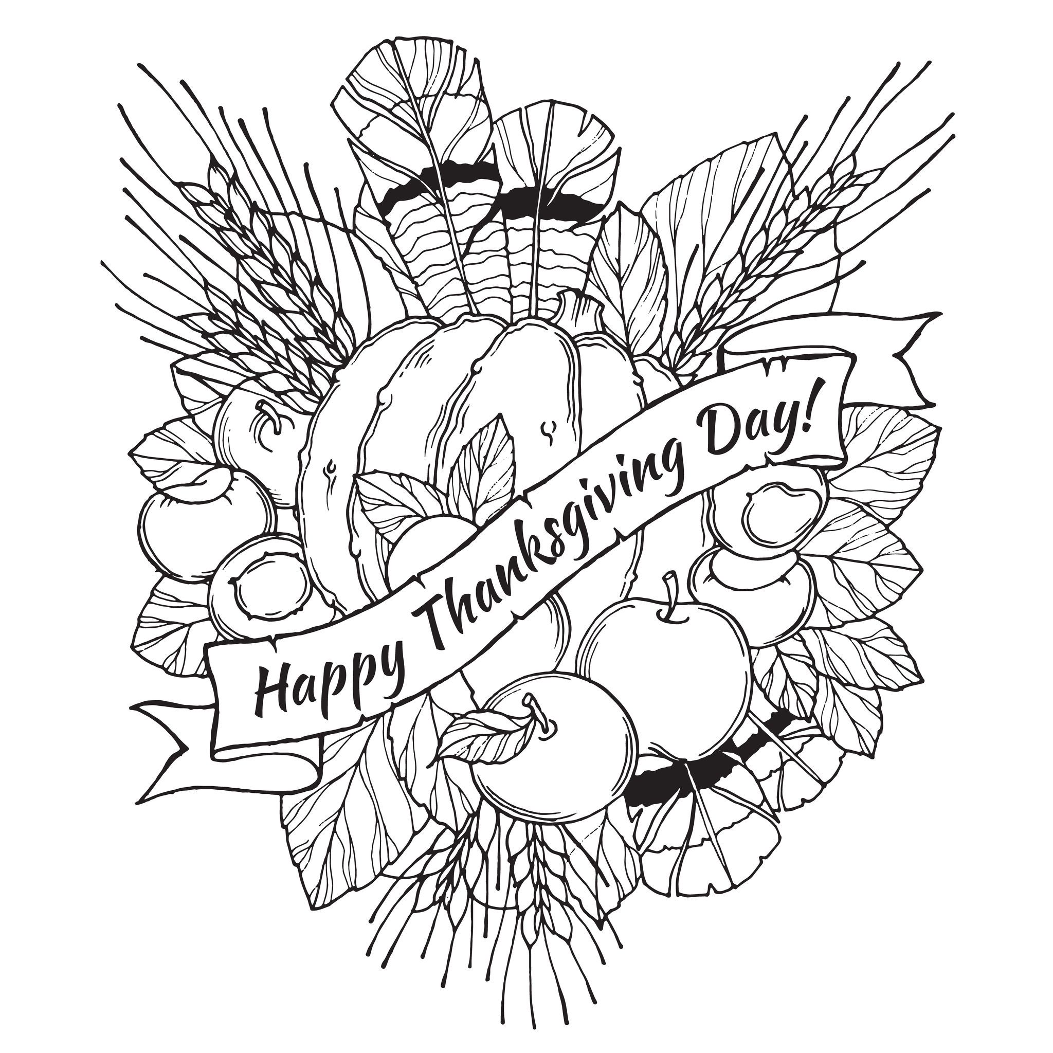Free Printable Thanksgiving Cards To Color