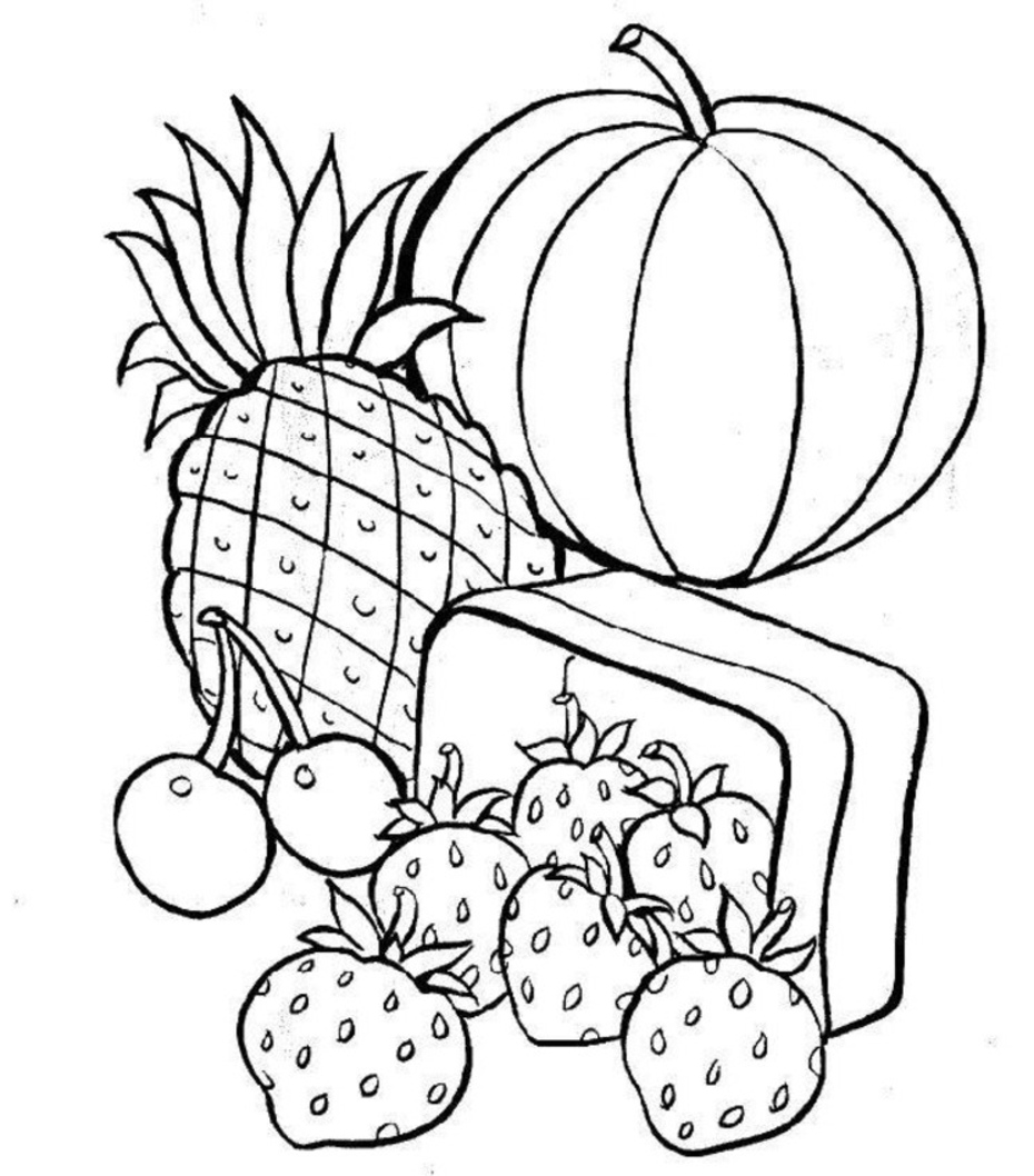 Download Free Printable Food Coloring Pages For Kids