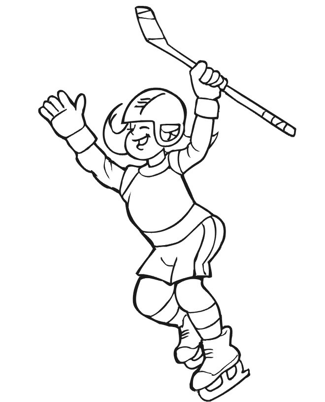Hockey Coloring Pages Online