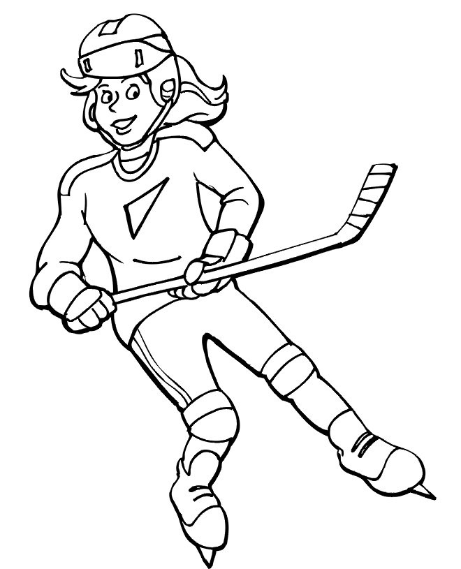 Printable Hockey Coloring Pages Printable Word Searches