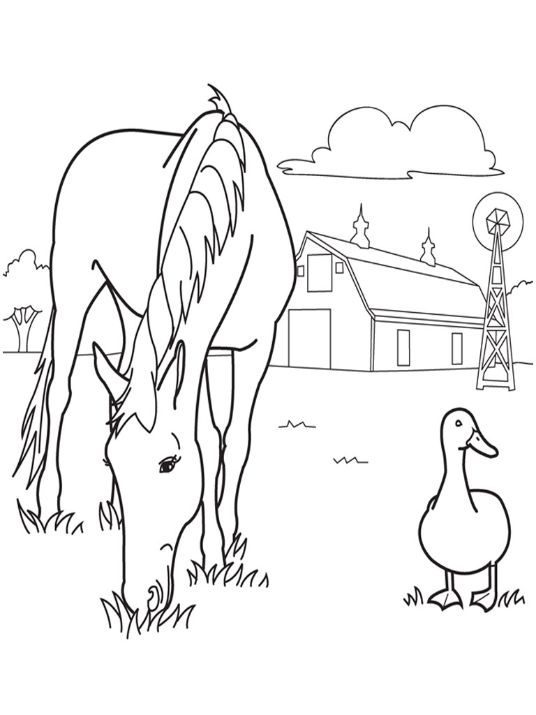 Horses Coloring Pages For Kids