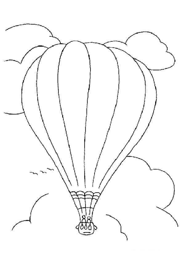 Hot Air Balloon Coloring Pages Pictures