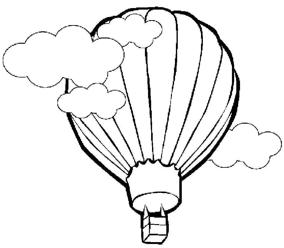 Hot Air Balloon Coloring Pages To Print.