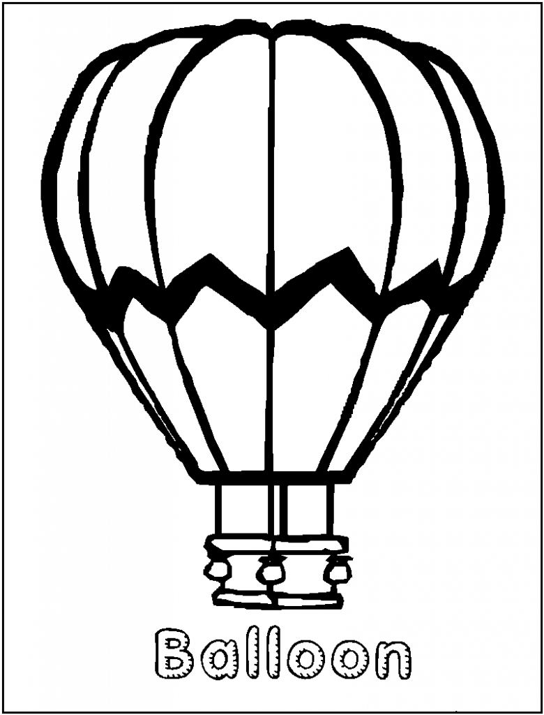 Free Printable Hot Air Balloon Coloring Pages For Kids