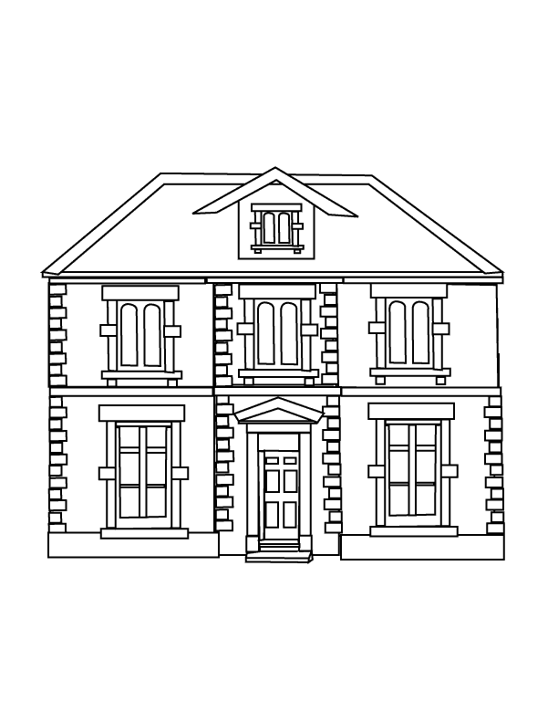 Free Printable House Coloring Pages For Kids