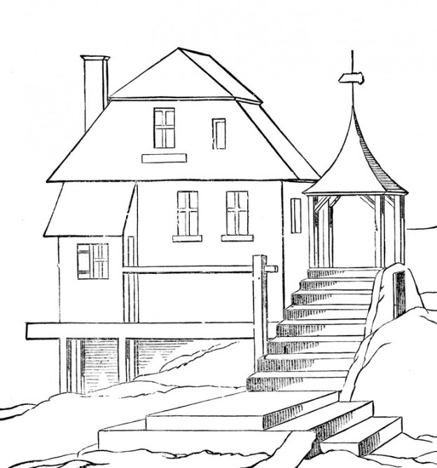 Free Printable House Coloring Pages For Kids