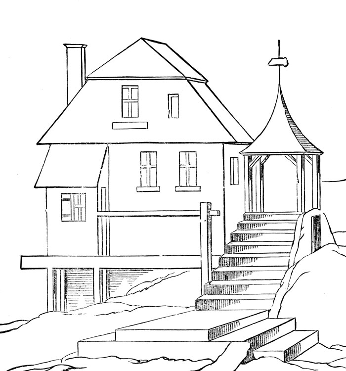 rooms in a house coloring pages - photo #13