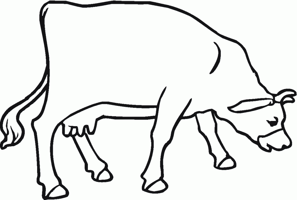 Images of Cow Coloring Pages