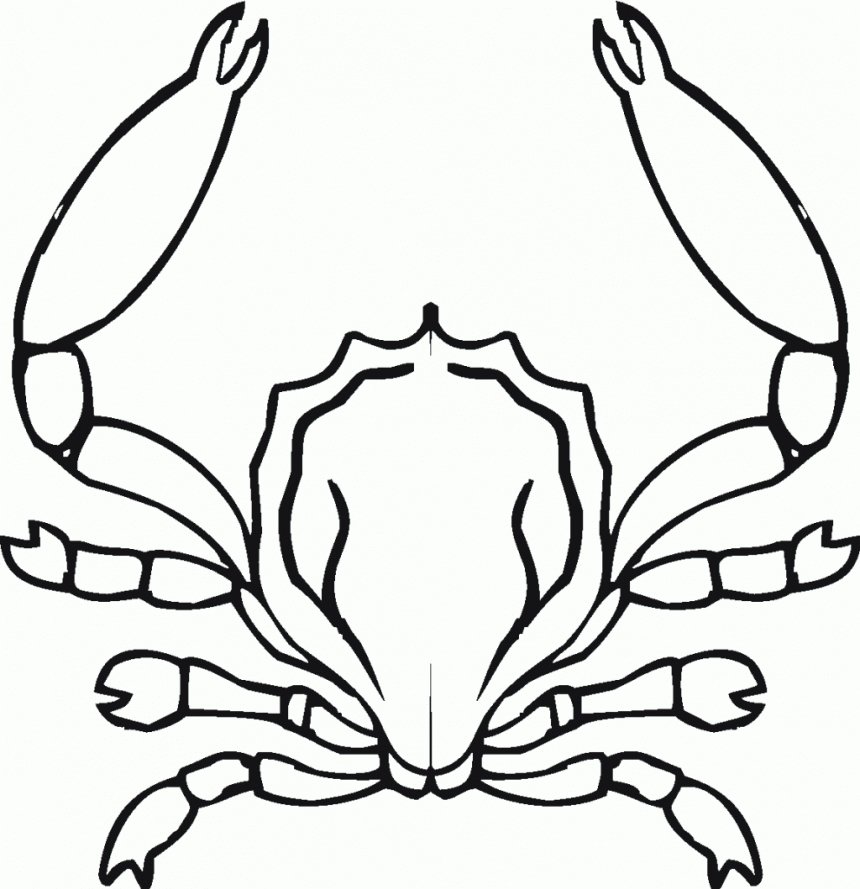 Images of Crab Coloring Pages