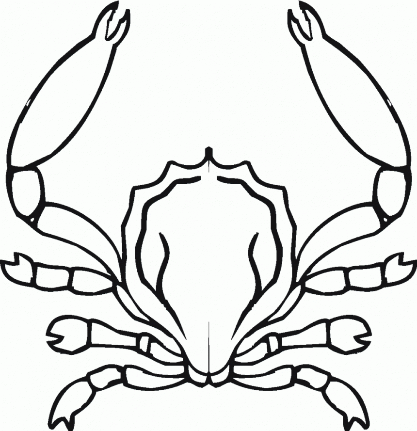 Free Printable Crab Coloring Pages For Kids