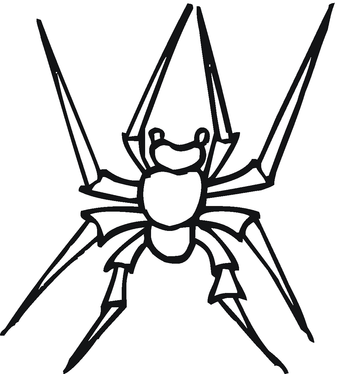 Black Widow Spider Coloring Pages