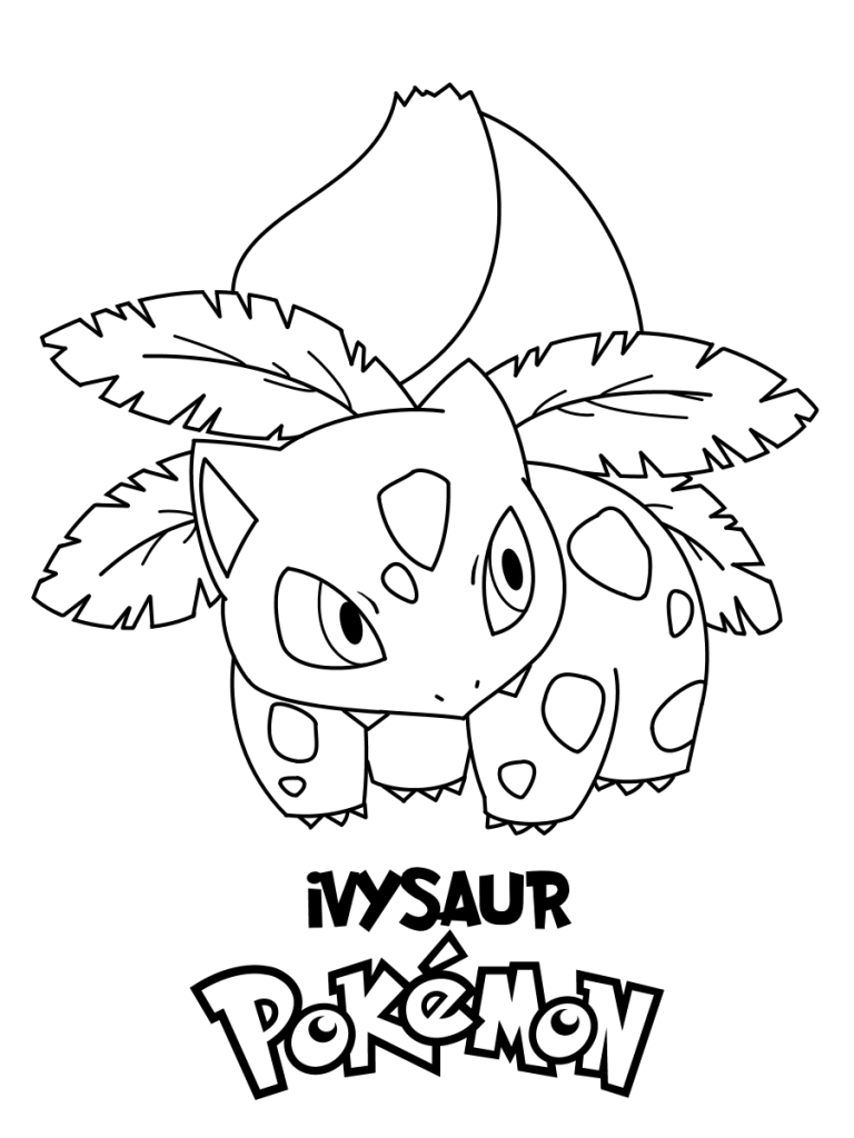 Ivysaur Pokemon Coloring Page