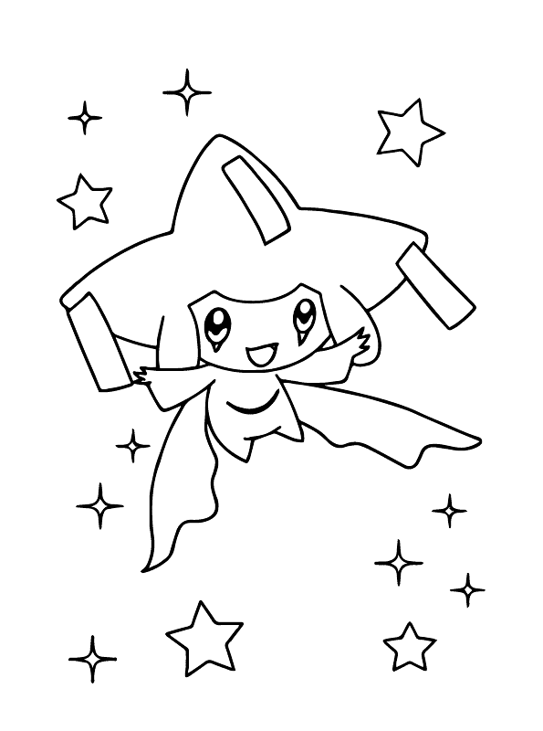 Jirachi Coloring Page