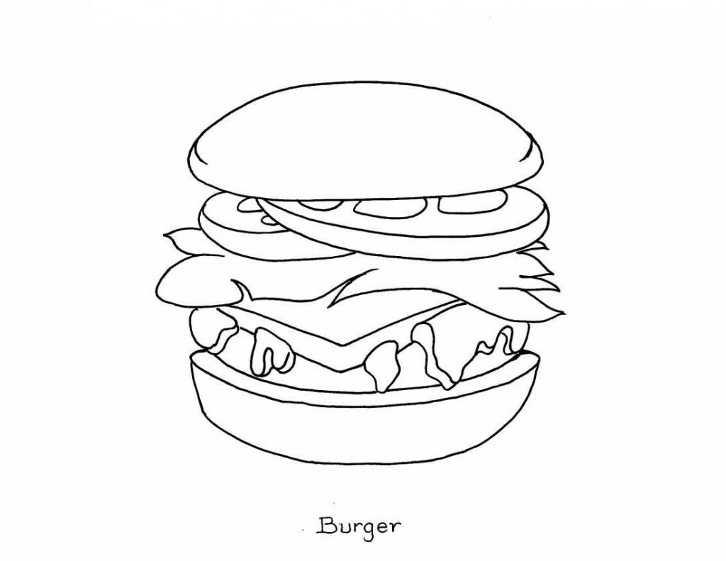 Junk Food Coloring Pages