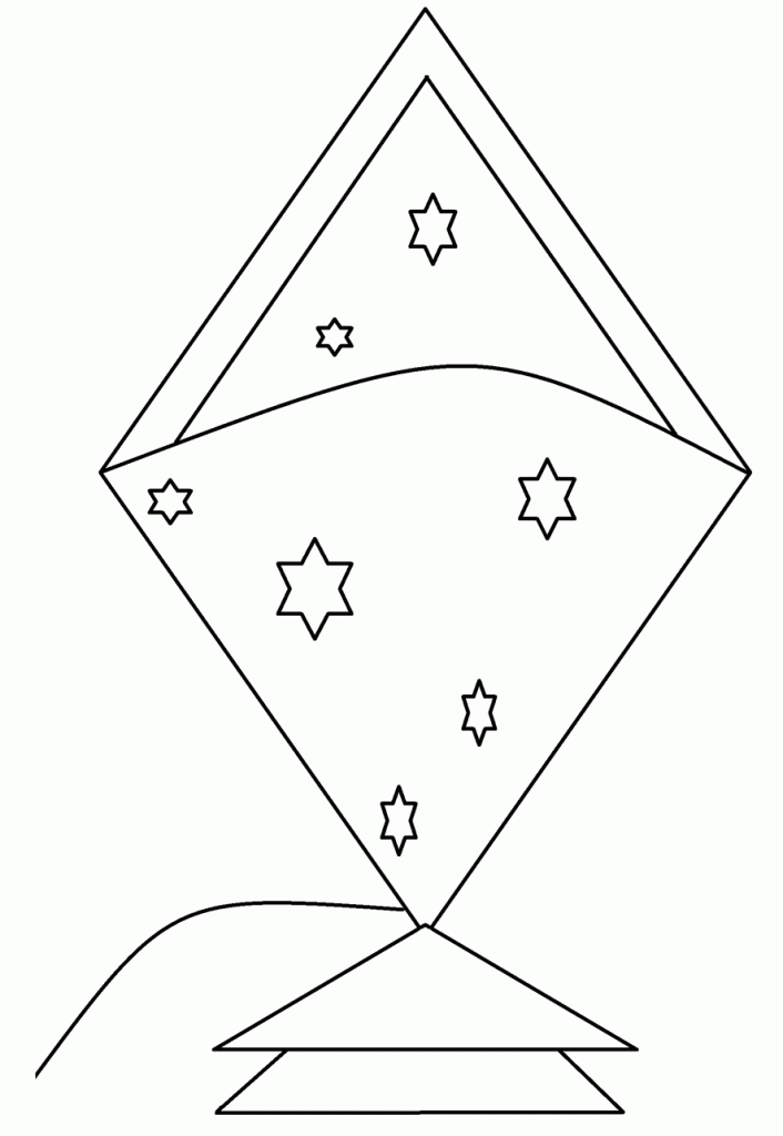 Kite Coloring Page