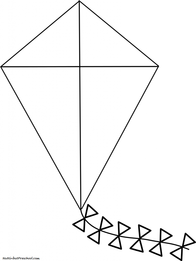 Kite Coloring Pages Images