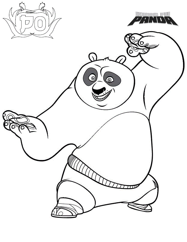 Kung Fu Panda Coloring Pages Images