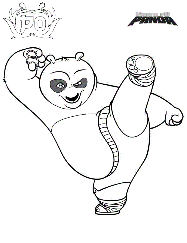 free printable kung fu panda coloring pages for kids