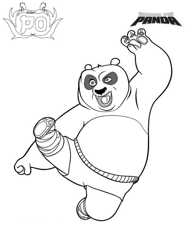 Coloring page - Kung Fu Panda