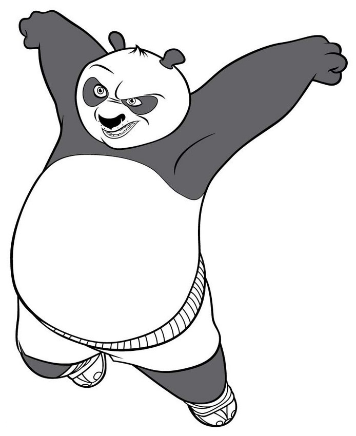 free printable kung fu panda coloring pages for kids