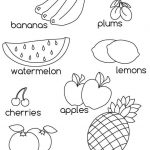 Learn Fruits Coloring Page