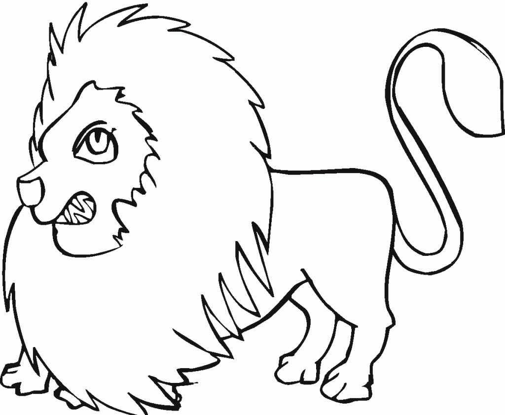 free printable lion coloring pages for kids