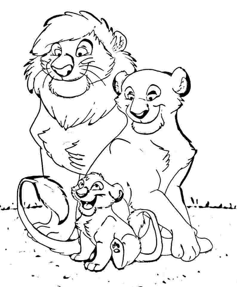 zoo animals coloring pages lion king - photo #44
