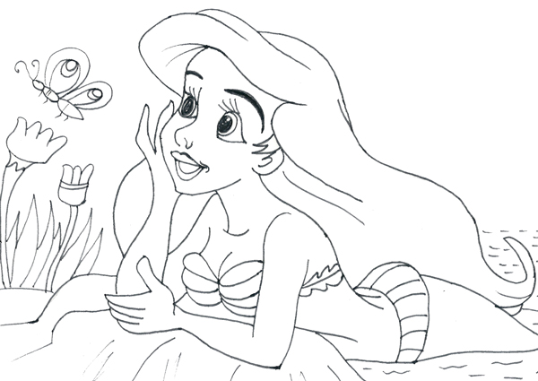 Little Mermaid Coloring Pages Pictures