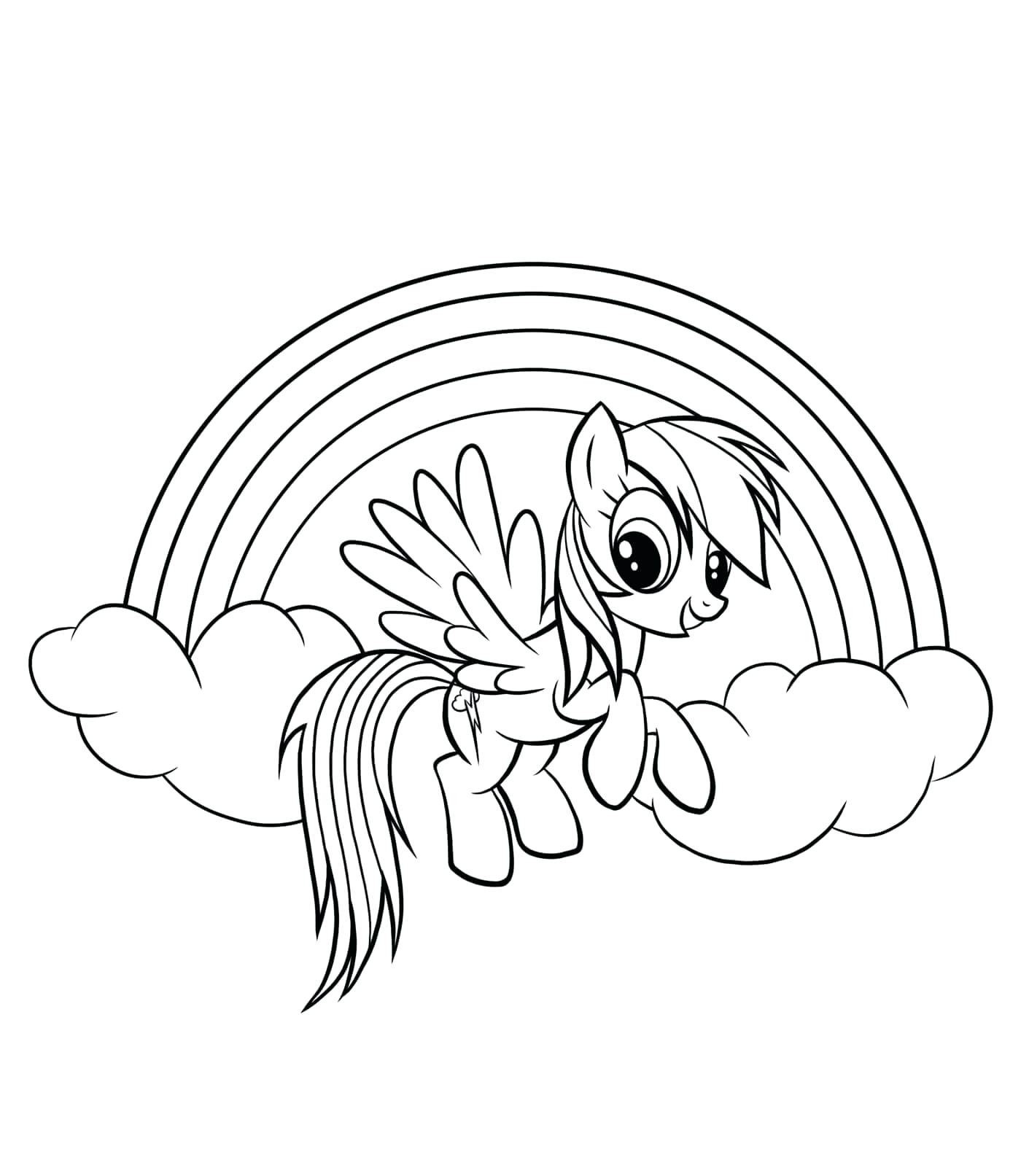 Mlp Rainbow Coloring Page