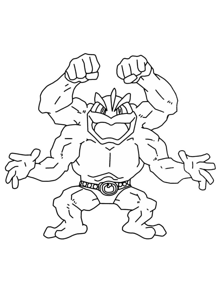 Machamp Coloring Page
