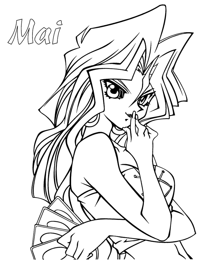Mai - Yugioh Coloring Pages