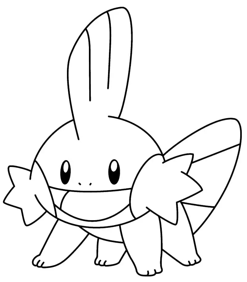 Mudkip Pokemon Coloring Page