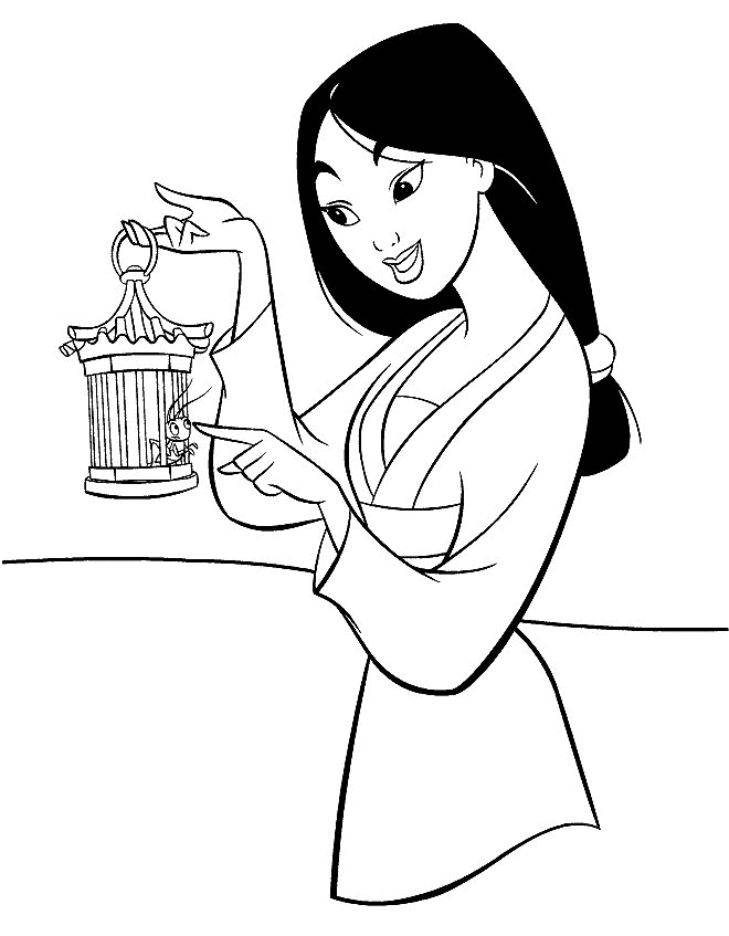Mulan Coloring Pages Images