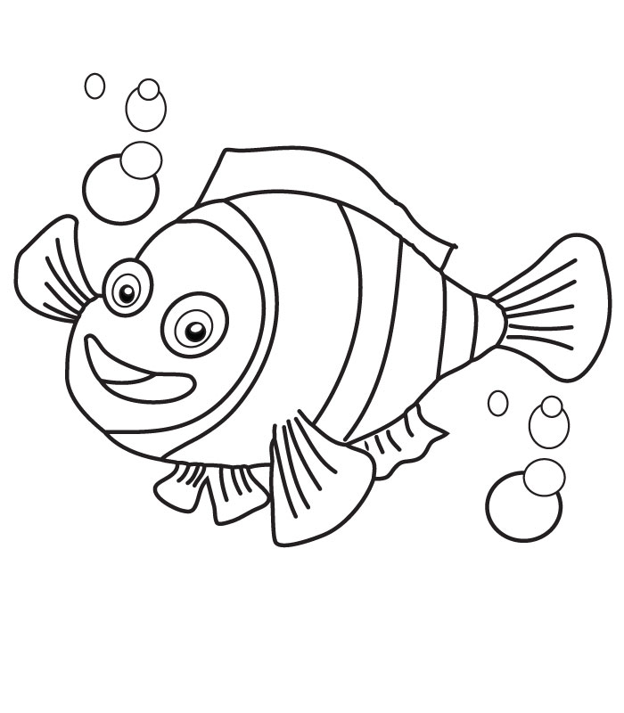 Nemo Coloring Pages For Kids