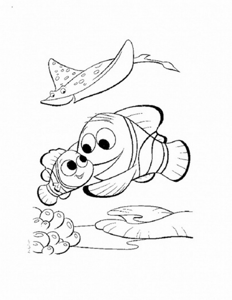 Nemo Coloring Pages Printable For Kids