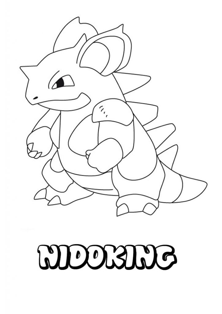 Nidoking Pokemon Coloring Pages