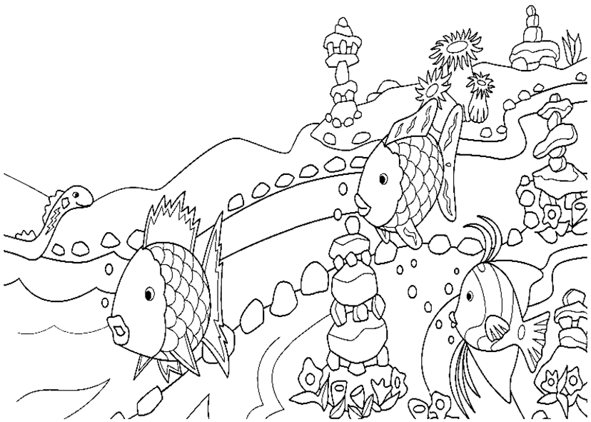 Ocean Fish Coloring Page