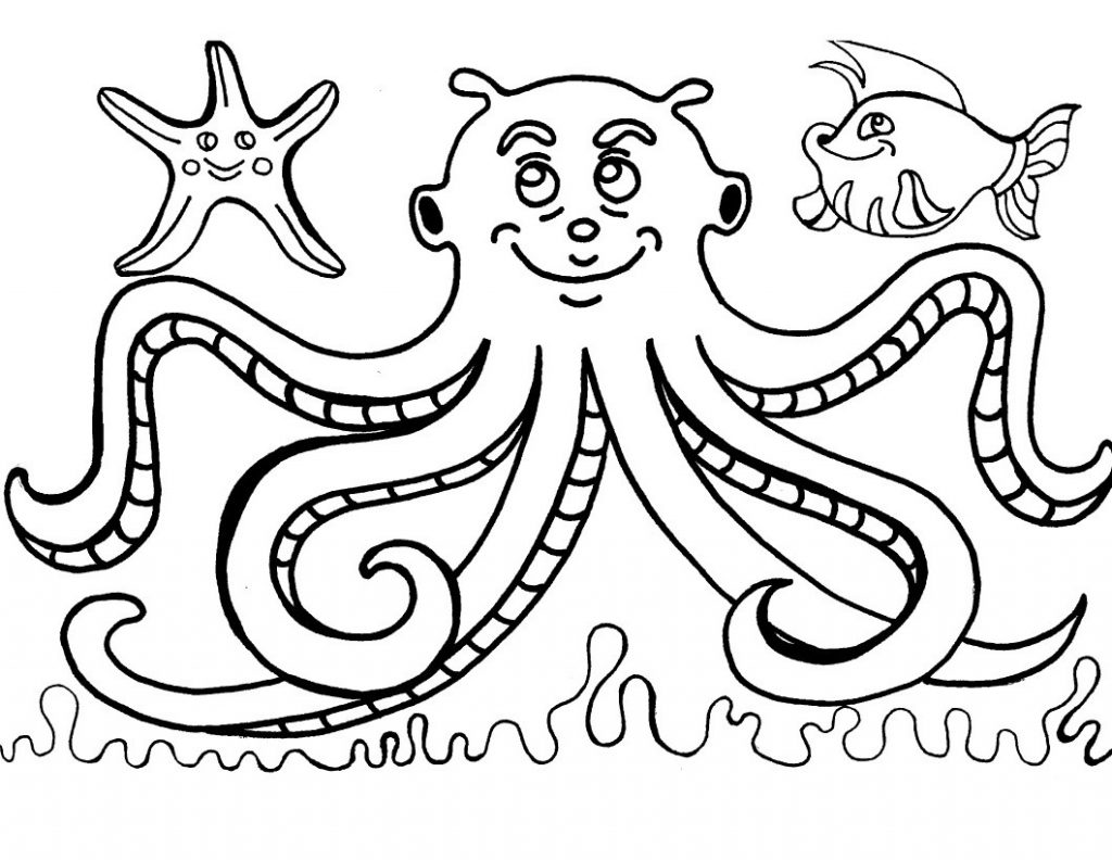 Octopus Coloring Pages For Kids