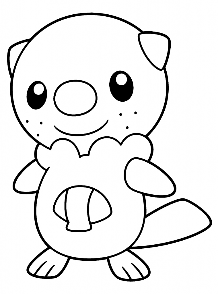 Oshawott Pokemon Coloring Page