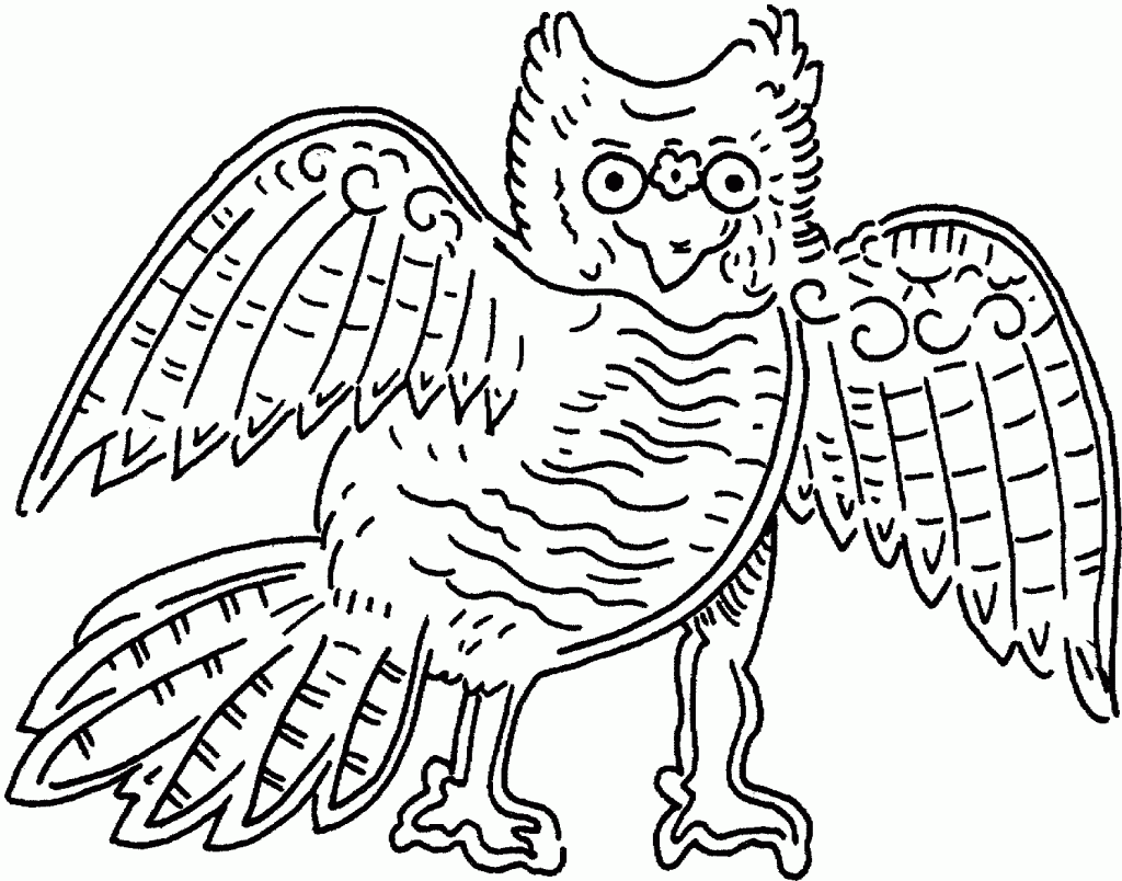 Owl Coloring Pages Kids