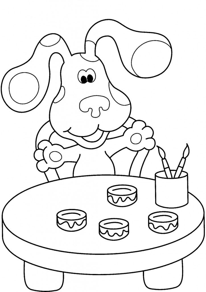 Painter Blues Clues Coloring Pages