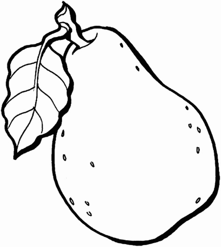 Pear Coloring Page