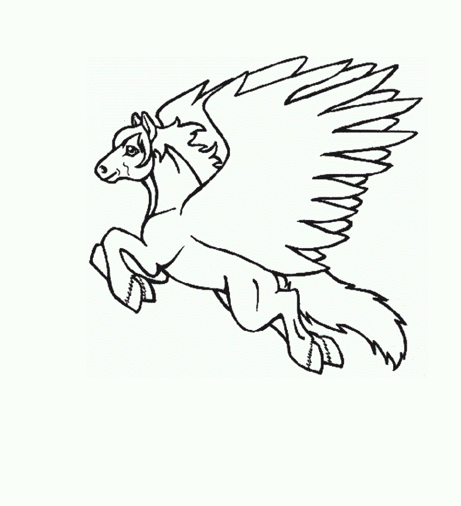 Pegasus Coloring Pages For Kids