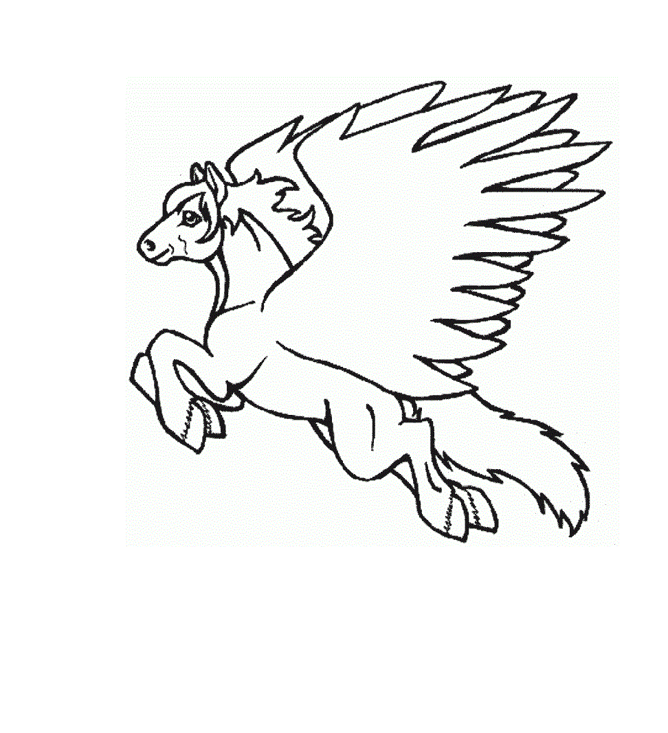 pegasus pictures to color