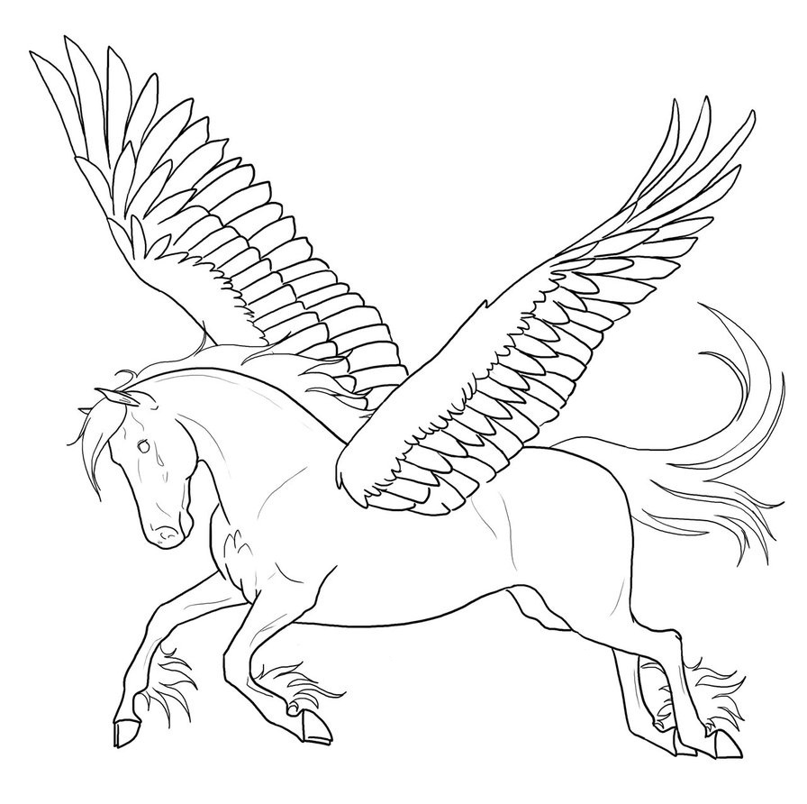Pegasus Coloring Pages Images