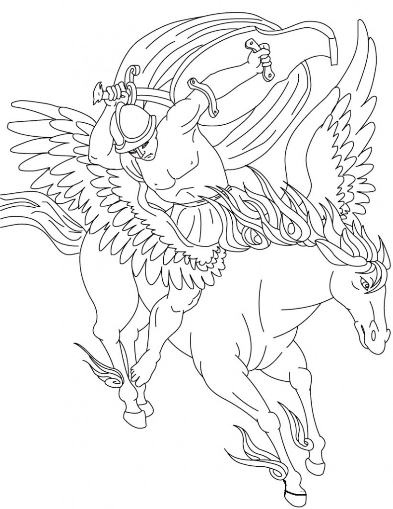 Pegasus Coloring Pages Printable