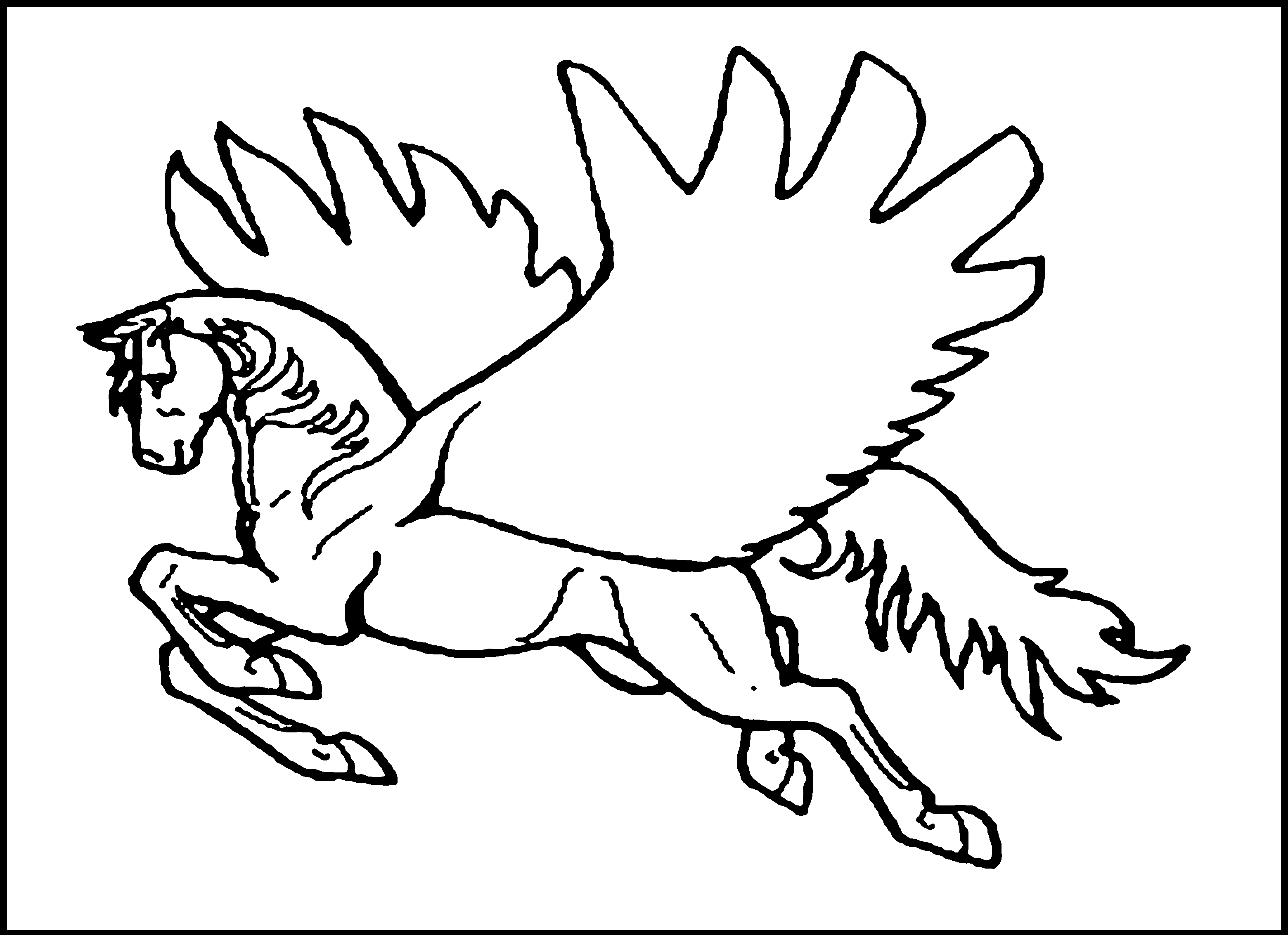 free printable pegasus coloring pages for kids
