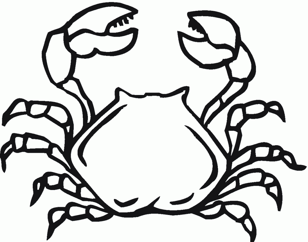 Photos of Crab Coloring Pages