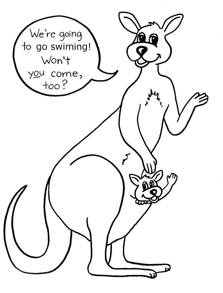 Photos of Kangaroo Coloring Pages